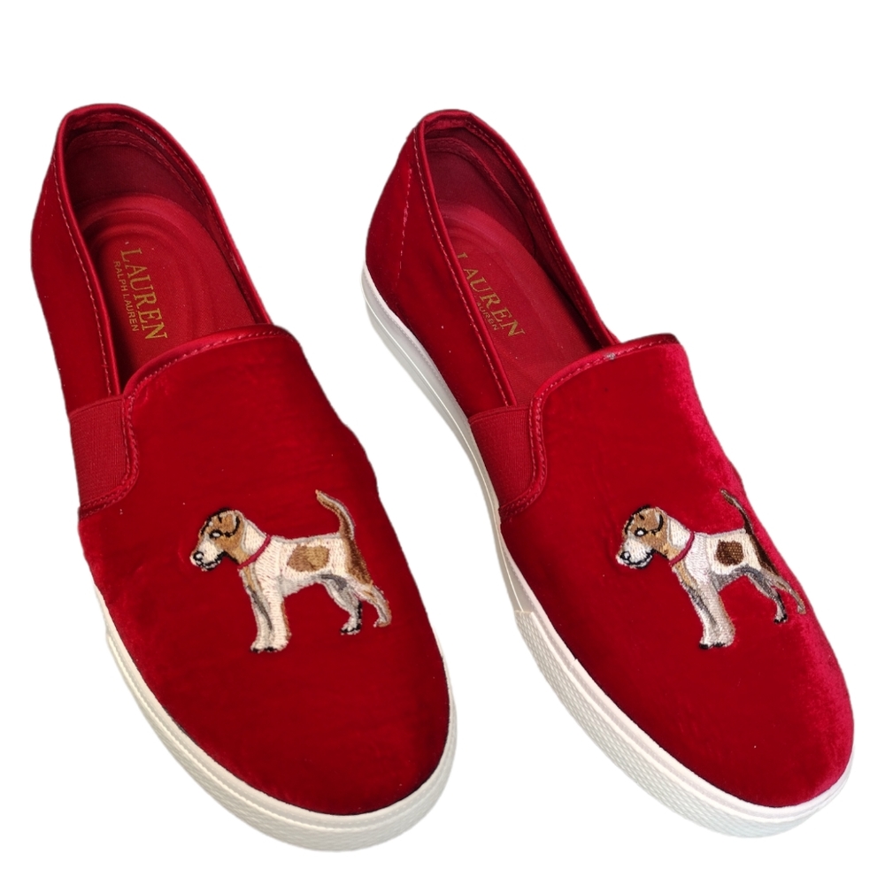 Lauren Ralph Lauren Jinny Velvet Sneakers